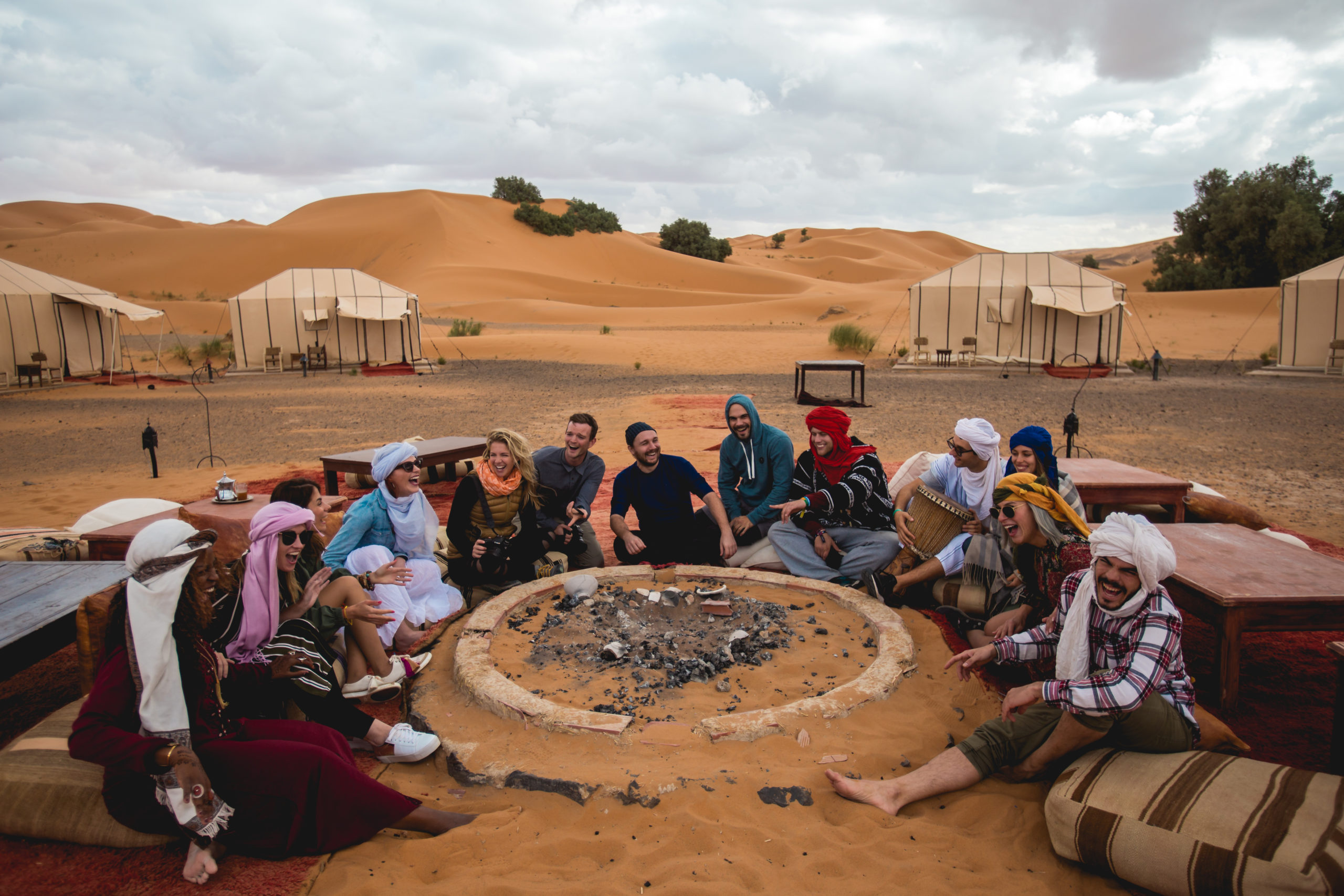 Desert luxury glamping Morocco travel