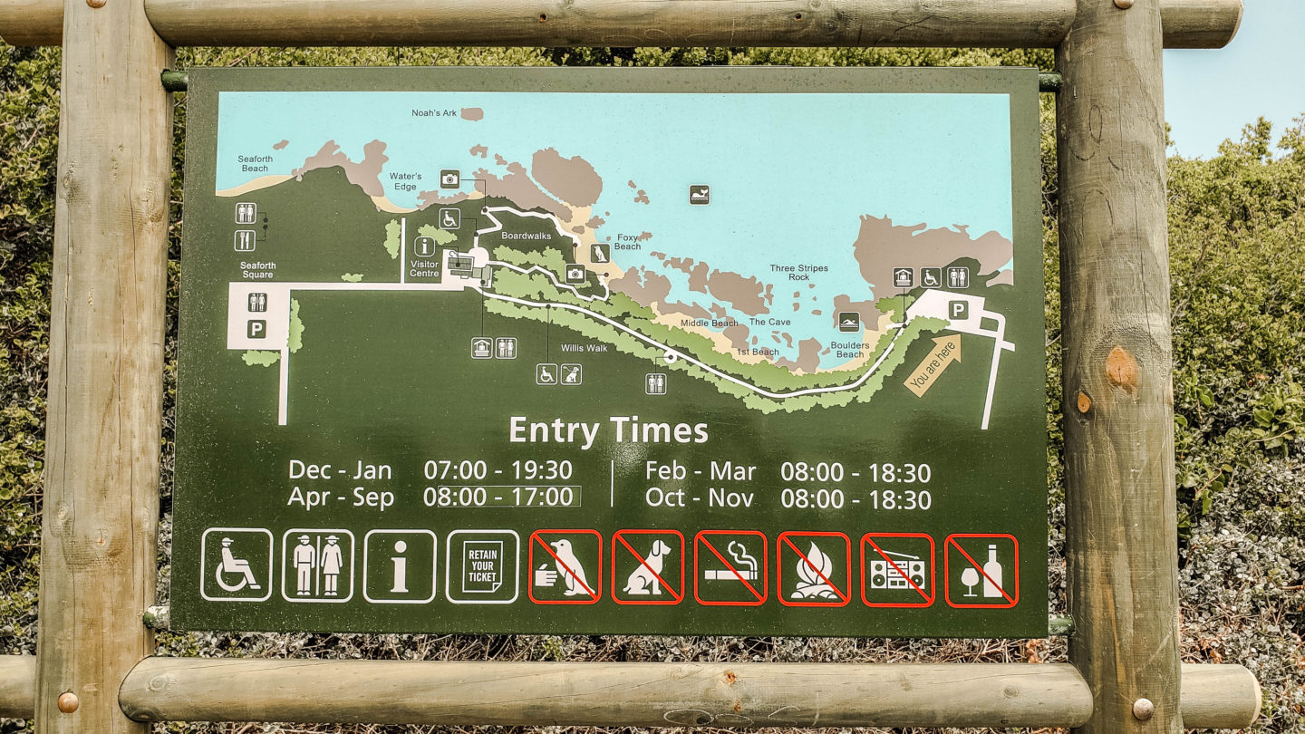boulders beach entry times