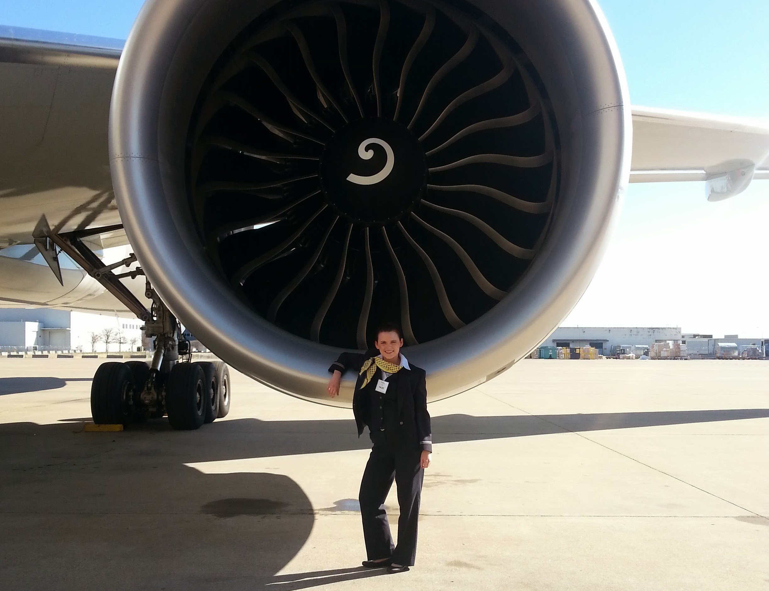 flight attendant, 777 engine