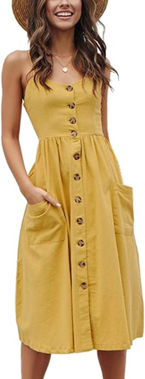 Yellow Midi Dress