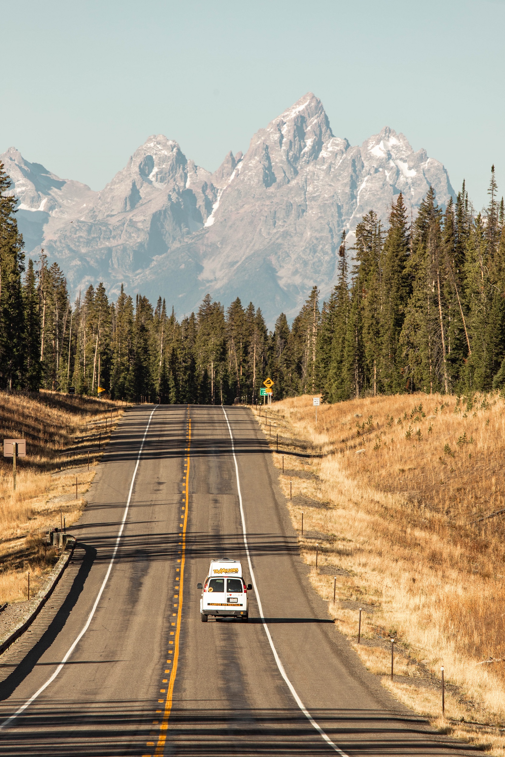 travellers autobarn, campervan hire, grand teton mountains