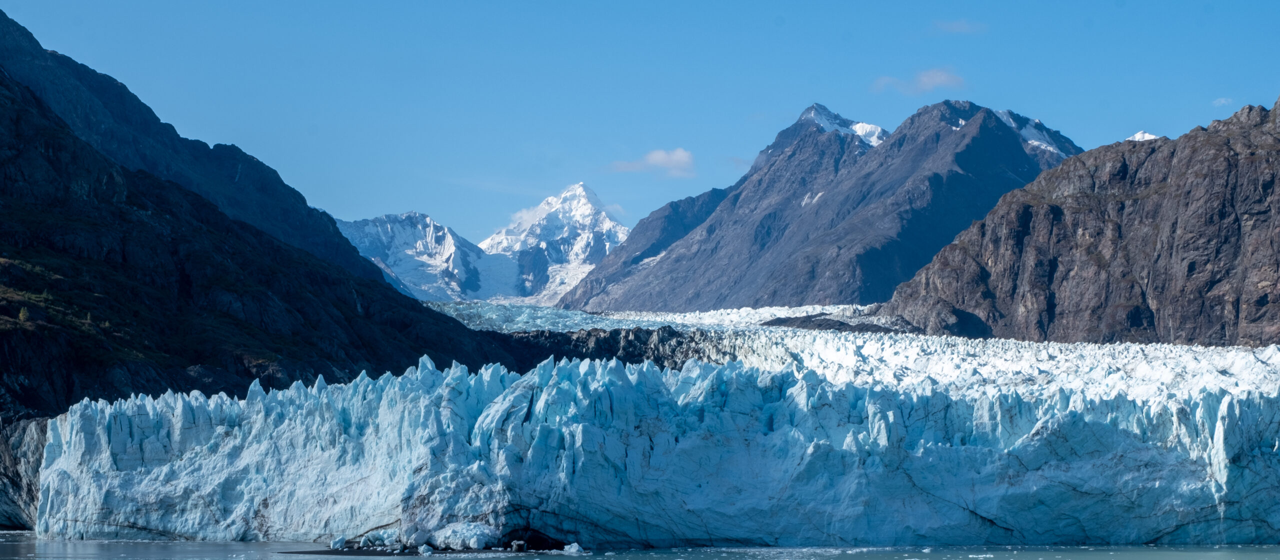 A tidewater glacier along Alaska's Inside Passage